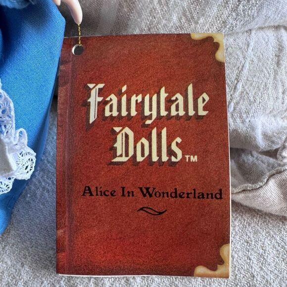 Vintage Russ Fairytale Doll Alice in Wonderland Porcelain Doll with Book - Picture 3 of 7